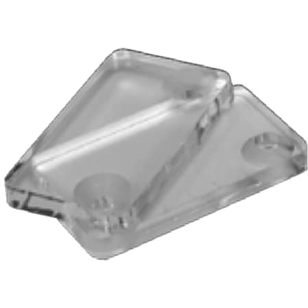Ekena Millwork Premium Anti-Jump Block (set of 2), Clear Acrylic GB6001J